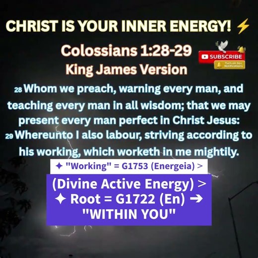 His energy is YOUR power! ⚡️🕊️| Colossians 1:28-29