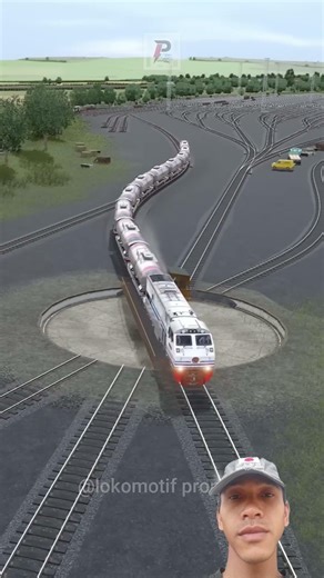 kereta api cepat melintasi persilangan turntablet 3 kereta api #train #automobile #indianrailways