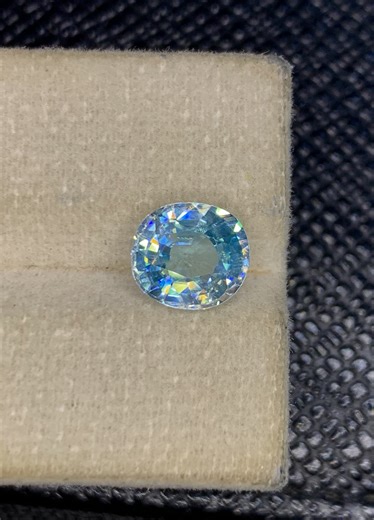 3.03 Crt Natural Blue Zircon Gemstone