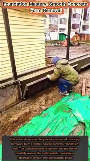 Foundation Mastery: Smooth Concrete Form Removal