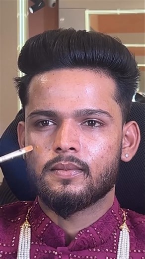 A clean, natural and camera-ready groom makeup look 😍❤️🕺