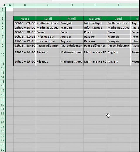 Excel formation #excel_avancer #informatiquebureautique #excel