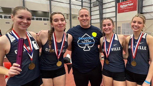 Roundup: Granville girls win 1,600 relay at indoor state track championships