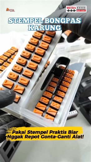 STEMPEL KARUNG Cap karung jadi lebih mudah dan cepat dengan Stempel Karung! ✨ Dirancang khusus untuk kebutuhan usaha Anda, tinggal pasang – cap – lepas, hasil cap jelas & rapi. ✅ Praktis digunakan, bisa bongkar pasang ✅ Cocok untuk karung beras, gula, pakan, dll ✅ Hasil cap tajam & tidak mudah pudar ✅ Bisa custom logo atau tulisan sesuai brand Bikin karung usaha Anda lebih profesional & terpercaya dengan cap yang elegan. 😉 📩 DM sekarang untuk order stempel sesuai kebutuhan! 📲 Wa: 0852-1111-31