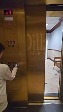 Modernized 4 floor OTIS elevator at NorthPark Center mall in Dallas, Texas