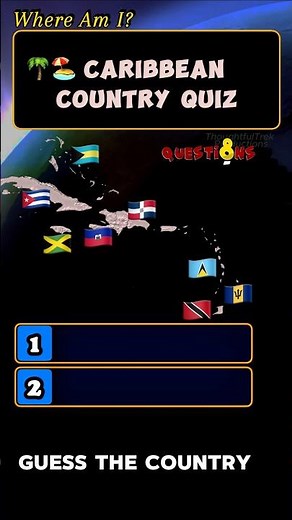 🌍🧩🚩 Can You Guess Them All 🔥 8/8 🌴🌊🐠 Caribbean Country Quiz❓🕵️‍♂️🇩🇴🇭🇹🇯🇲🇨🇺🇧🇸🇧🇧🇹🇹