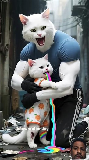 this is vomiting #cat #funny #animation #funnycats