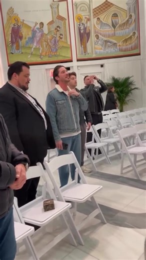 🇬🇷☦️🇺🇸 Famous singer from #Greece, Nikos Oikonomopoulos, visited St. Nicholas Greek Orthodox Church in New York City. Video by St. Nicholas Greek Orthodox Church and National Shrine | GREEK GATEWAY