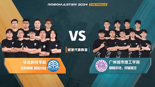 第1场 华北科技学院 风暴战队 vs 广州城市理工学院 野狼战队 RoboMaster 2024 超级对抗赛·港澳台及海外赛区&复活赛