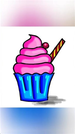 Day 1 of painting random simple illustrations using Ibis paint X 😀✨