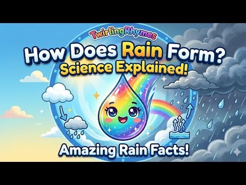 The Secret of Rain 💧 | Water Cycle Explained for Kids (Fun 3D Animation) #kids