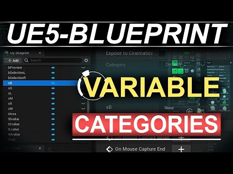 Unreal5 Blueprints: Variable Category GROUPING (60-SECONDS!!)