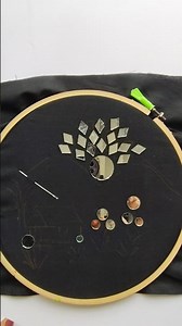 Simple Embroidery#mirrorwork