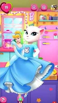 My Talking Angela 2 & Cinderella Transformation #cinderella #games #anjela #9