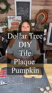 1.2M views · 23K reactions | Dollar Tree DIY - Plaque Pumpkins  can’t get enough pumpkins lately!! #falldiy #dollartreehaul #dollartree #dollartreediy #dollartreefinds #dollartreehacks #dollartreecrafts #dollartreecraft #dollartreeobsessed #creativesarah #diy #crafty #diyhomedecor #chalkcouture #fallautumn #falldiycrafts #autumnvibes #falldiydecor #autumndecor #falldecor #autumndiy | Creative Sarah | Facebook