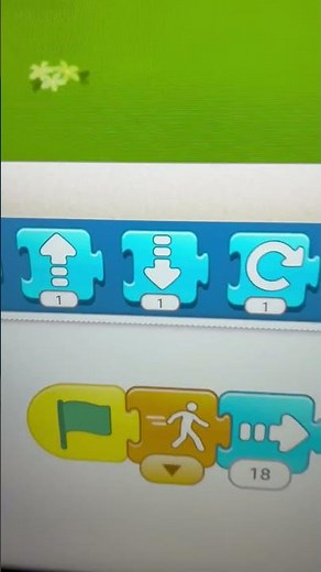 Program with Scratch Jr, the Atalanta race using the move and disappear blocks.