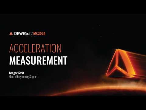Acceleration measurement | Dewesoft MC2026
