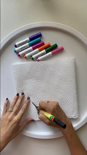 I know you didn't think of this, here's a light activity with blotting paper. Let your child prac...