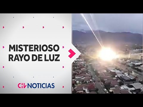 MISTERIOSO VIDEO: ¿Qué fue el rayo de luz captado en explosión? - CHV Noticias