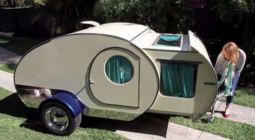 Multifunktions-Wohnwagen: Gidget Retro Teardrop Camper