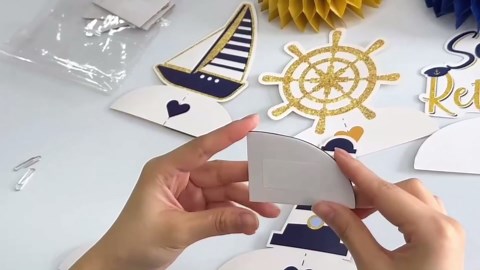 8 Pcs Nautical Retirement Party Decorations Sailing Into Retirement Table Honeycomb Centerpieces Nautical Themed Retirement Adventure Awaits Sign for Sailor Men Retirement Party Supplies