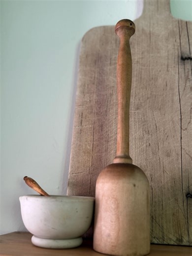 Vintage French Wooden Masher: Primitive Farmhouse Kitchen Decor - Etsy