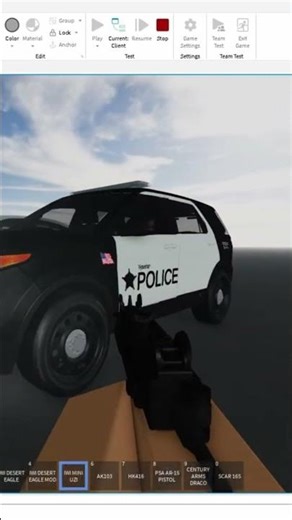 r15 gun system roblox #roblox #robloxshorts