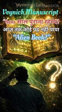 Voynich Manuscript|600 साल पुरानी रहस्यमयी किताब| Mysterious Facts|@FactopediaX08 #facts #mystery