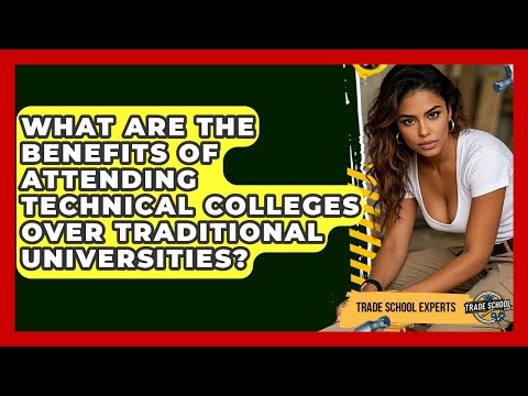 What Are the Benefits of Attending Technical Colleges Over Traditional Universities?