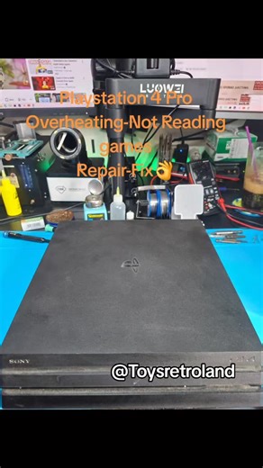 Toys retroland Cy on Instagram: "🎮 PS4 Pro Repair – Overheating & Disc Reading Issues 🎮 Is your PS4 Pro: 🔥 Overheating 💿 Not reading game discs 🔊 Loud fan noise We professionally repair and service PS4 Pro consoles to restore proper performance. 🧼 Deep internal cleaning ❄️ Thermal paste replacement 🛠️ Disc drive inspection & repair ✅ Fully tested before return Your console doesn’t need replacing — it needs proper care. 📞 Call / WhatsApp: 96 382 702 📩 Message us to book your repair today