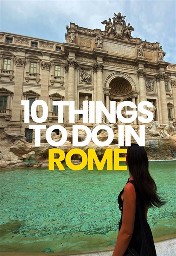 If you're planning a trip to Rome, these are the 10 best things to do in Rome that deserve a spot on your itinerary. 🇮🇹✨ Explore the iconic Colosseum, Roman Forum & Palatine Hill, wander through Vatican City, visit St. Peter's Basilicaand the Vatican Museums, toss a coin into the Trevi Fountain, step inside the incredible Pantheon, admire the Altare della Patria (Altar of the Fatherland), and climb the famous Spanish Steps. 🏛️📍 Beyond the landmarks, experience Rome like a local with an authe