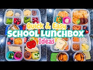 QUICK Kids Lunchbox Ideas for School | Lunchbox Inspiriation