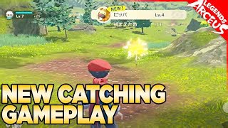 New catching gameplay for Pokemon Legends Arceus