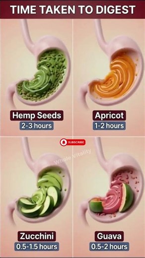 Time taken by different foods to digest #health #food #nutrition #healthyfood #superfoods