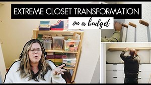 DIY Closet Transformation On A Budget | IKEA hack + Amazon Organization!