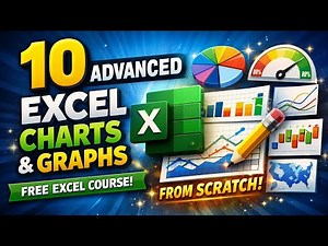 10 Advanced Excel Charts and Graphs (Creating from Scratch) | FREE ExcelCourse