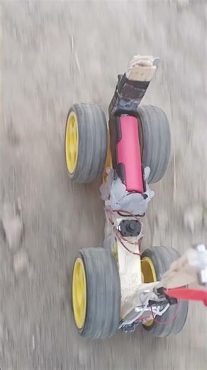 High Performance DIY 4 Motor Electric Car | Homemade Robotics Project Review