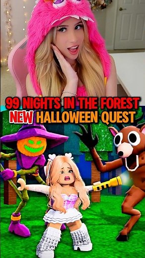 I COMPLETED The NEW “HALLOWEEN” QUEST in 99 NIGHTS IN THE FOREST on ROBLOX! 🎃👻🦌