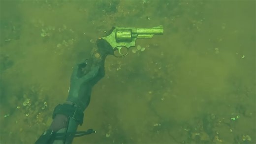The river was full of trash – then he found a monster of a handgun