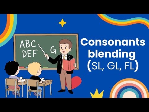 ✨ Consonant Blends Practice | sl, fl, gl Words | Fun Phonics Learning 🎵