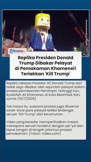 Replica of President Donald Trump Burned by Mourners at Ali Khamenei's Funeral! Chanting 'Kill Tr...