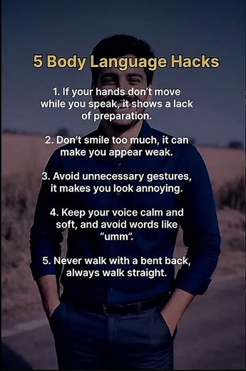 5 Powerful Body Language Hacks That Make You Look Instantly Confident 😳 #braintrust #cognitivestyles