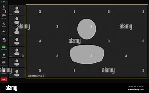 Template video conference user interface. User web video call window. Zoom Interface Template. Video Call Template. Mockup Kit interface Stock Vector Image & Art - Alamy