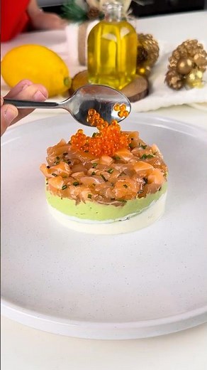 Tartare de saumon ✨#tartare #saumon #avocat #recette #cuisine