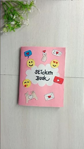 My homemade sticker book/diy handmade sticker book #shorts #sticker