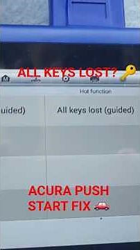 ALL KEYS LOST? MDX / RDX Smart Key Programming in Minutes 🔑🚗