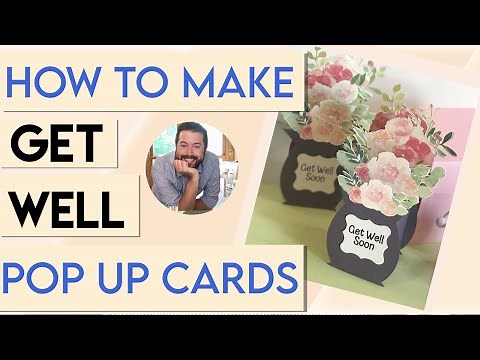 How to make Get well soon POP UP CARDS | pop up card tutorial | 3d card diy | print then cut cricut