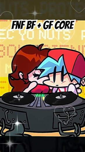 FNF BF AND GF CORE #fnf #boyfriend #girlfriend #animation