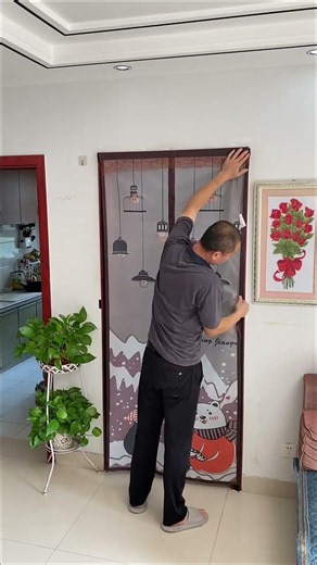 Air-conditioning door curtain suitable for all seasons. Windproof and warm in winter,