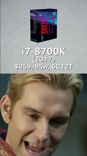 Intel i7 CPUs over the years (2010-2024) in a nutshell. #intel #i7 #inteli7 #intelcpu #cpu #memes